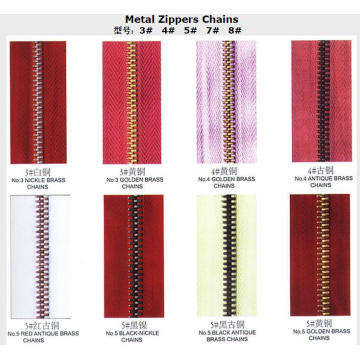 Chaînes Zippers Metal